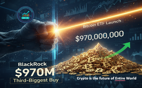 BlackRock Just Made Its Third-Biggest($970M) BTC Purchase after Bitcoin ETF Launch